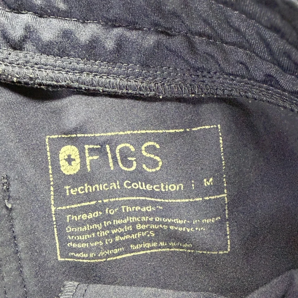 Figs Scrub Pant Mens M Blue Polyester Jogger Tapered Medical Nursing Uniform